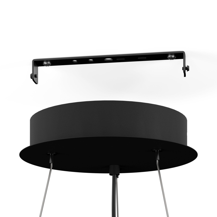 Eglo - LED Hämardatav lühter 3xLED/8W/230V + 3xLED/8,5W 3000K must + kaugjuhtimispult
