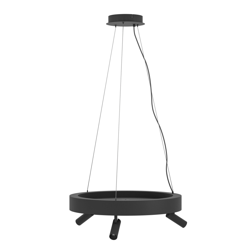 Eglo - LED Hämardatav lühter 3xLED/8W/230V + 3xLED/8,5W 3000K must + kaugjuhtimispult
