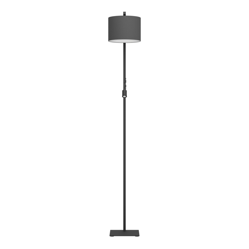 Eglo - LED Põrandalamp 1xE27/40W/230V + LED/3,8W 3000K must