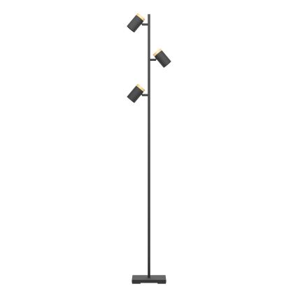 Eglo - LED Põrandalamp 3xGU10/4,5W/230V 3000K must/pruun