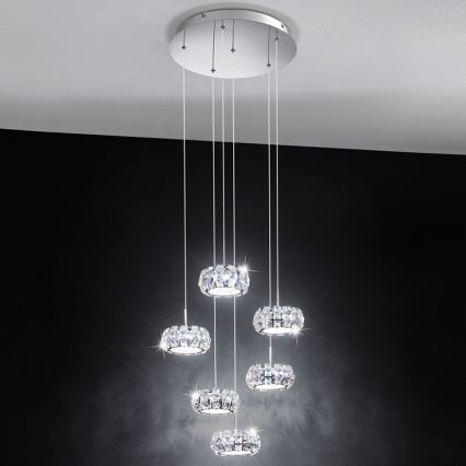 Eglo 39008 - LED Rippvalgusti CORLIANO 6xLED/5W/230V