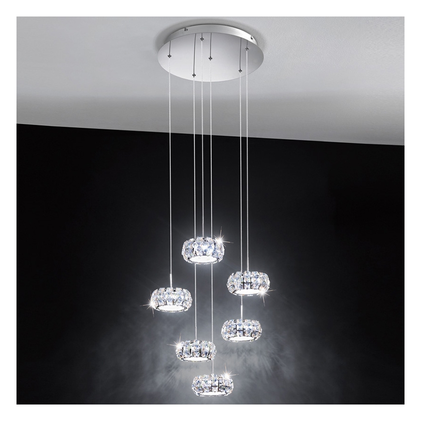 Eglo 39008 - LED Rippvalgusti CORLIANO 6xLED/5W/230V