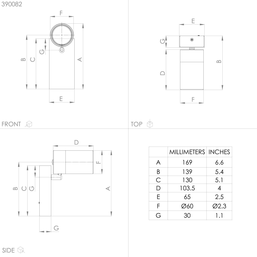 Eglo - LED Kohtvalgusti seinale 1xGU10/4,5W/230V 3000K must/kuldne