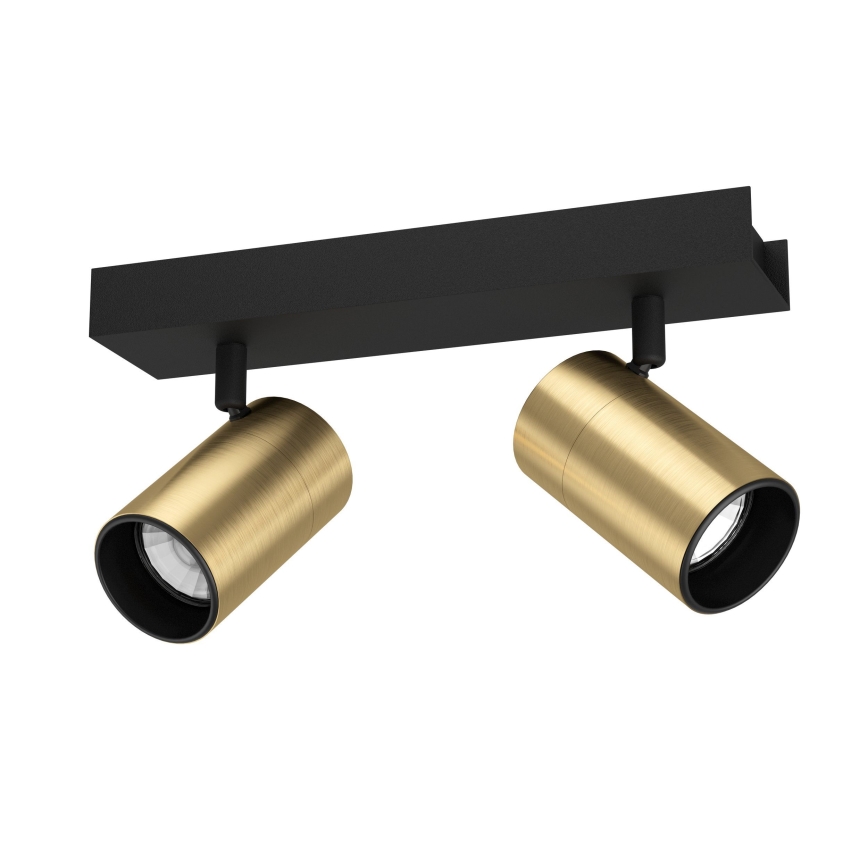 Eglo - LED Kohtvalgusti 2xGU10/4,5W/230V 3000K must/kuldne