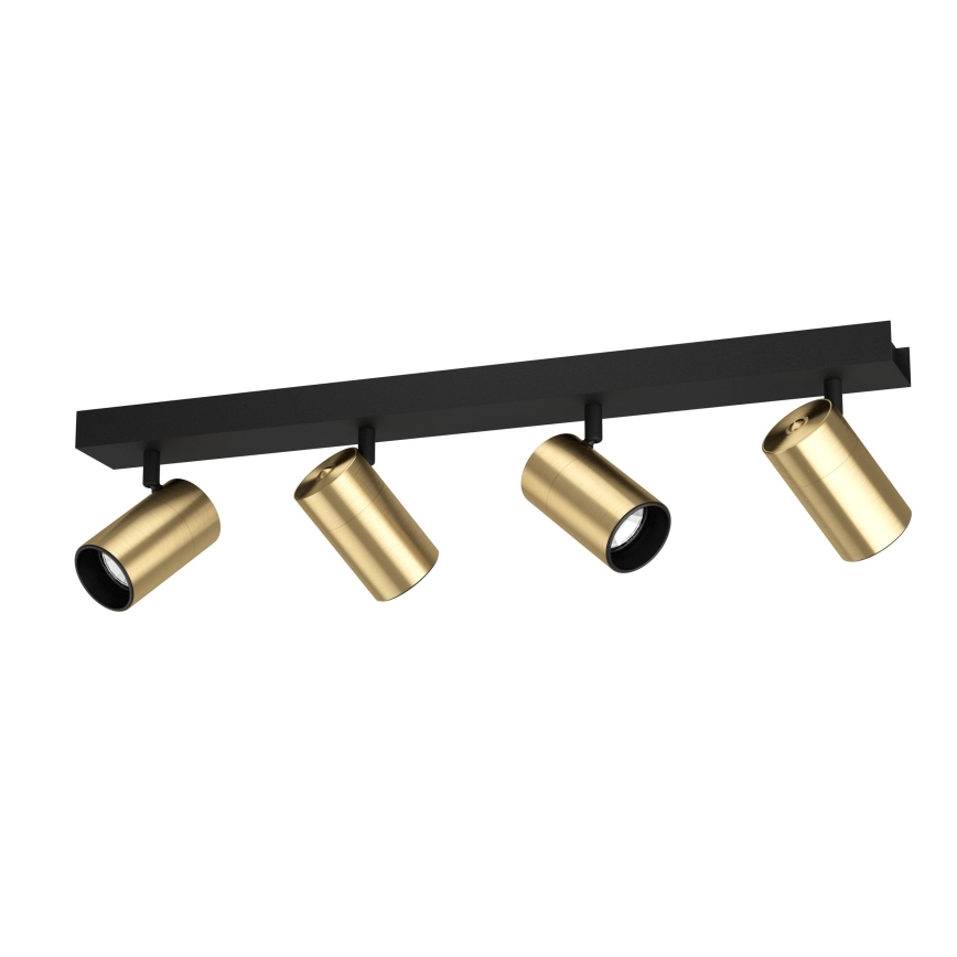 Eglo - LED Kohtvalgusti 4xGU10/4,5W/230V 3000K must/kuldne