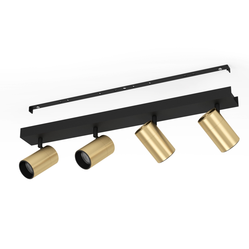 Eglo - LED Kohtvalgusti 4xGU10/4,5W/230V 3000K must/kuldne