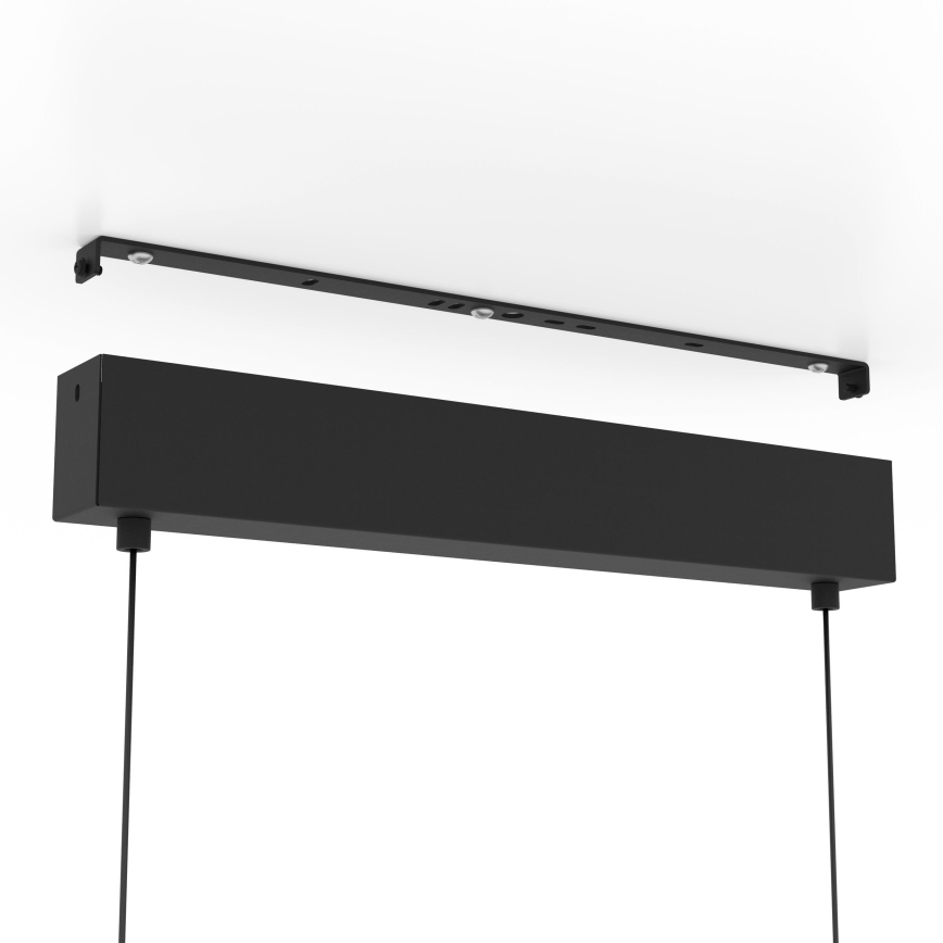 Eglo - LED Hämardatav lühter 2xLED/12,5W/230V + LED/15,5W 3000K must