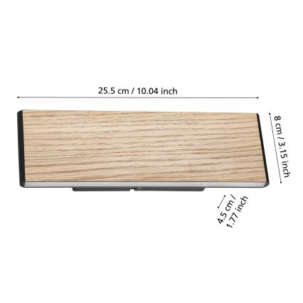 Eglo - LED Seinavalgusti 2xLED/4,2W/230V 3000K tamm