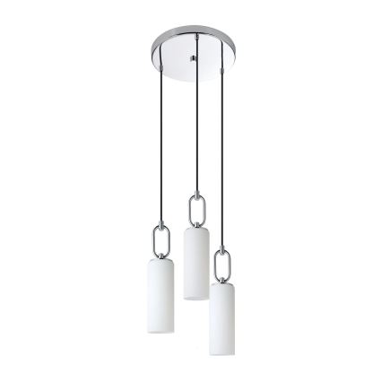 Eglo - Lühter 3xE27/40W/230V läikiv kroom