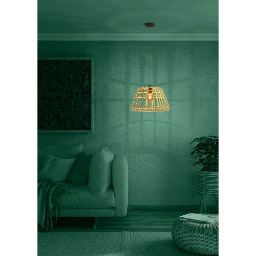 Eglo - Lühter 1xE27/40W/230V d. 50 cm bambus
