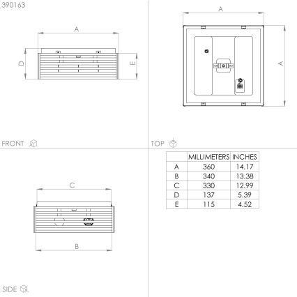 Eglo - Laevalgusti 2xE27/40W/230V must/pruun