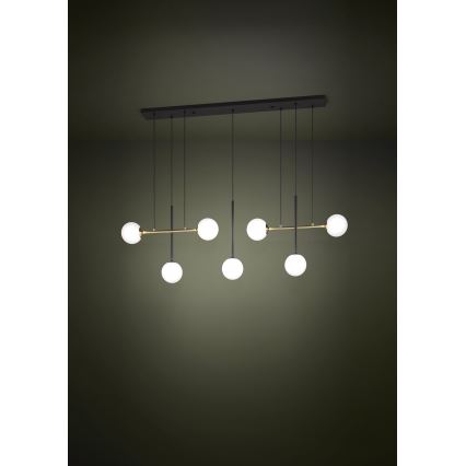 Eglo - Lühter 7xE14/40W/230V kuldne/must