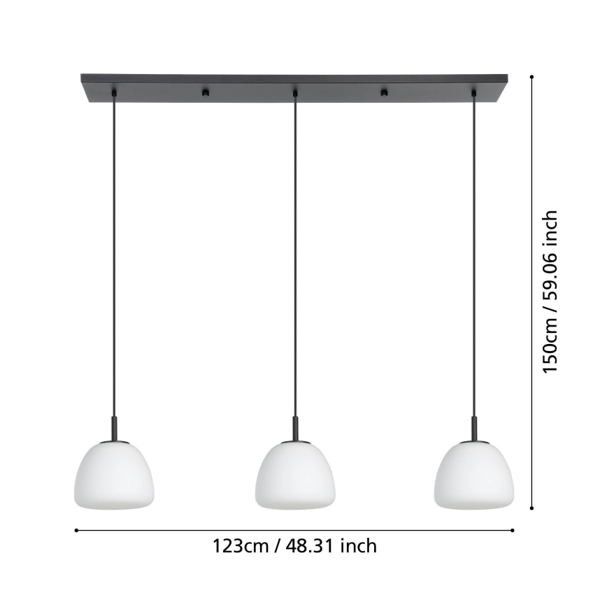 Eglo - Lühter 3xE27/40W/230V must