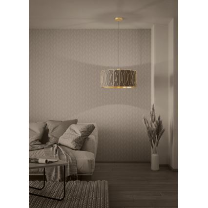 Eglo - Lühter 1xE27/40W/230V kuldne/pruun