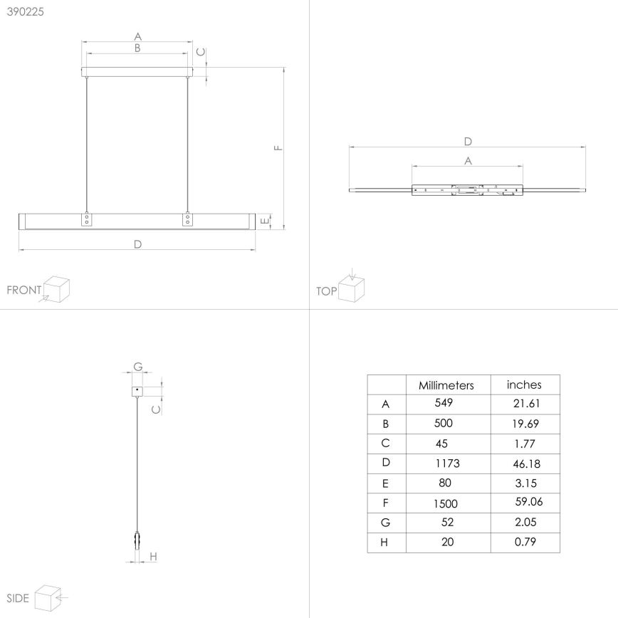 Eglo - LED Hämardatav lühter LED/28,8W/230V 3000K must/pruun