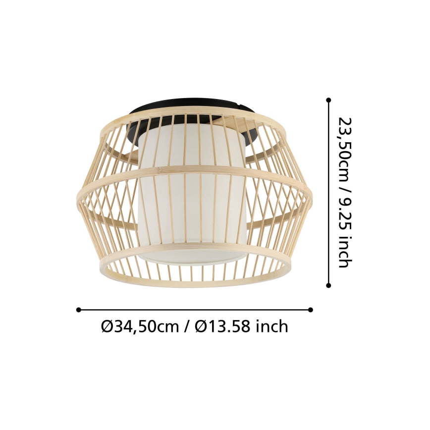 Eglo - Laevalgusti 1xE27/40W/230V bambus