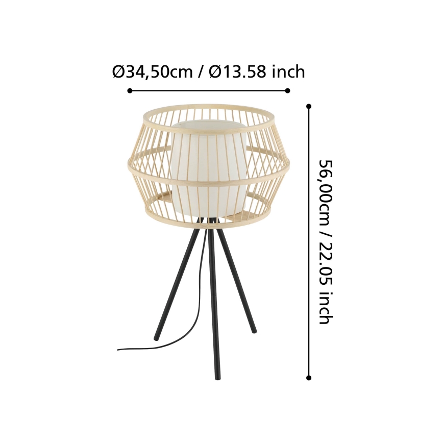 Eglo - Laualamp 1xE27/40W/230V bambus