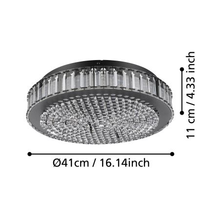 Eglo - LED Hämardatav laevalgusti LED/23,5W/230V 4000K must