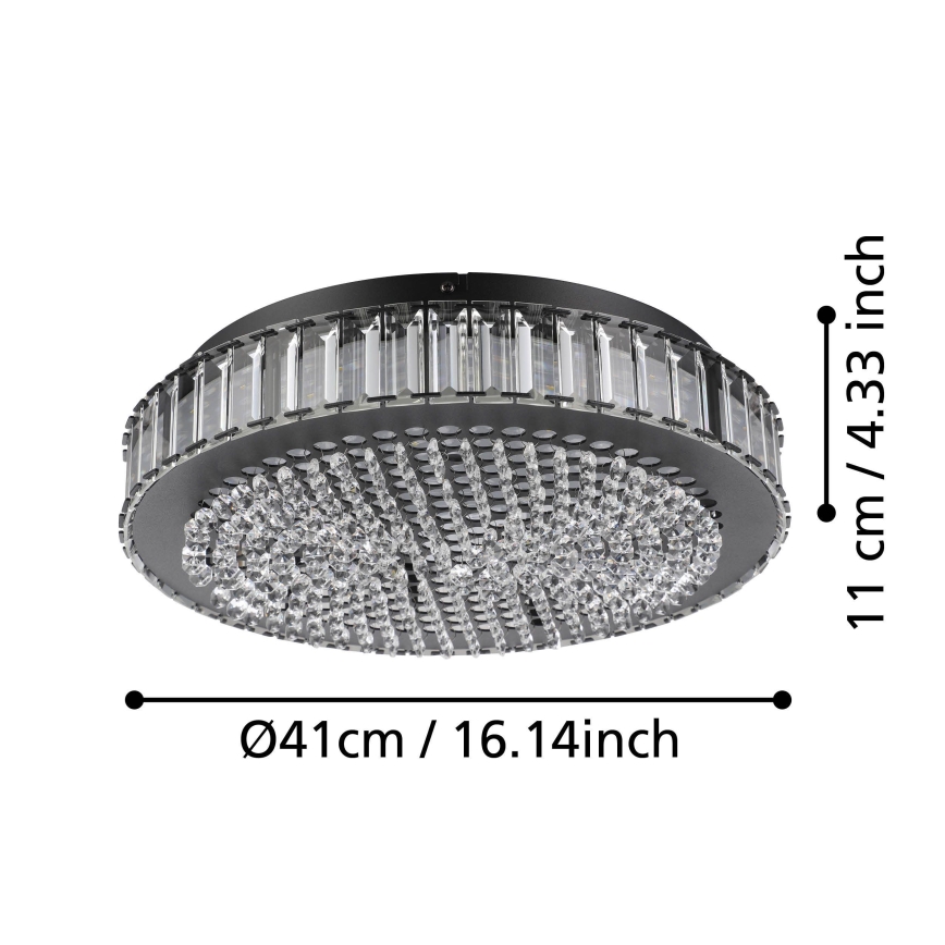 Eglo - LED Hämardatav laevalgusti LED/23,5W/230V 4000K must