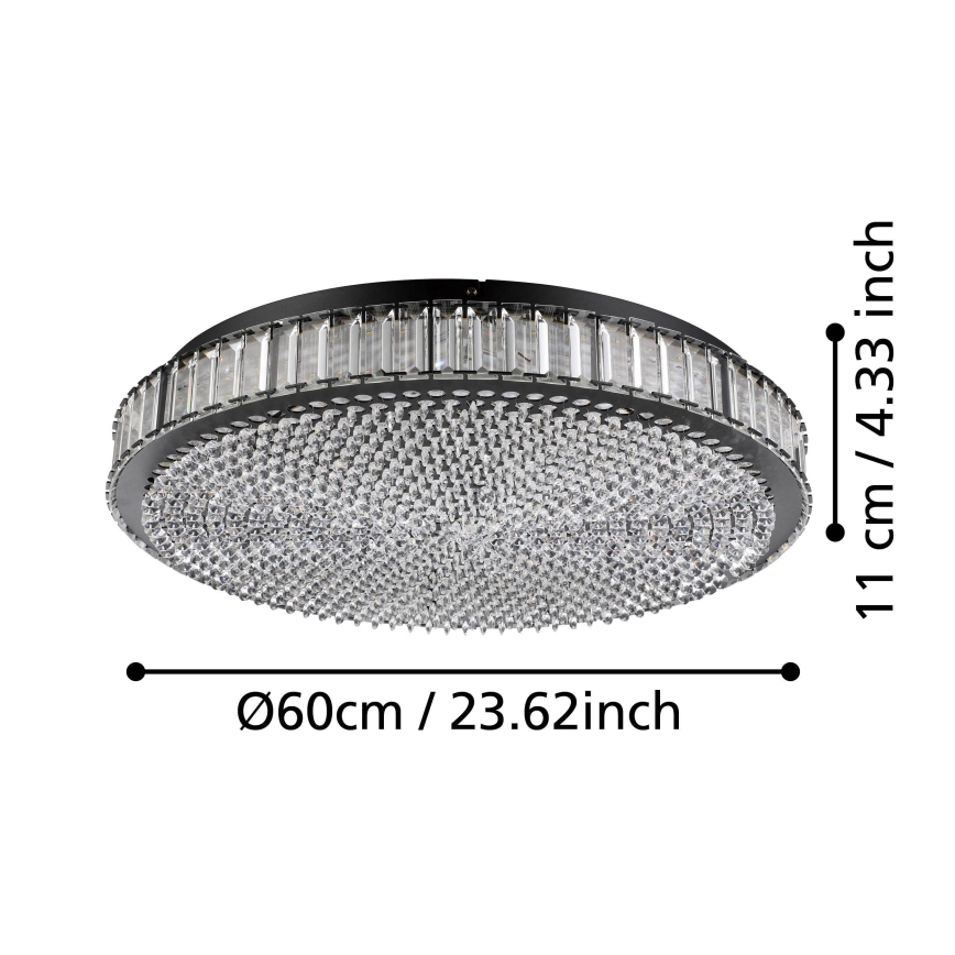 Eglo - LED Hämardatav laevalgusti LED/52,4W/230V 4000K must