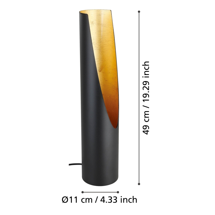 Eglo - LED Laualamp 1xGU10/4,7W/230V must/kuldne