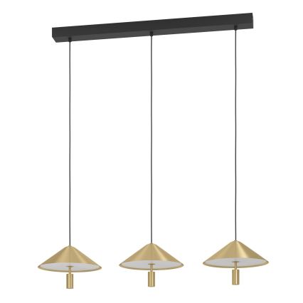 Eglo - LED Hämardatav lühter 3xLED/12W/230V 3000K kuldne