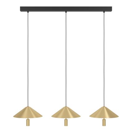 Eglo - LED Hämardatav lühter 3xLED/12W/230V 3000K kuldne