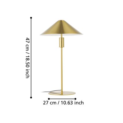 Eglo - LED Hämardatav laualamp LED/12W/230V 3000K kuldne