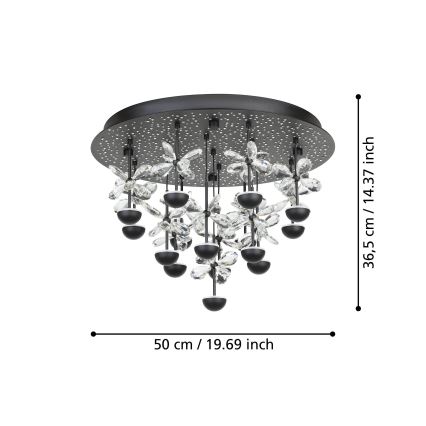 Eglo - LED Hämardatav laevalgusti LED/27W/230V 3000K must