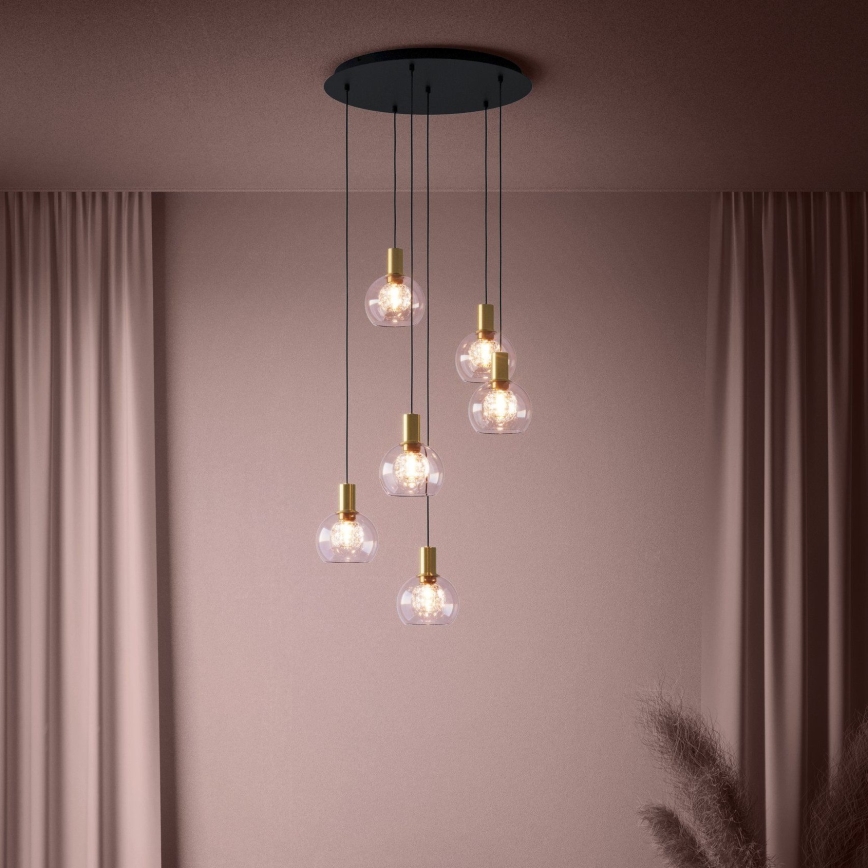 Eglo 390279 - LED Hämardatav lühter 6xLED/5,4W/230V 3000K d. 54 cm kuldne