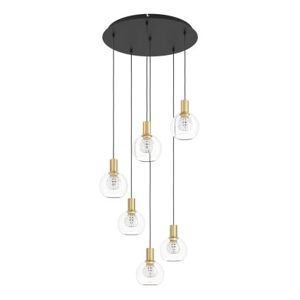 Eglo 390279 - LED Hämardatav lühter 6xLED/5,4W/230V 3000K d. 54 cm kuldne