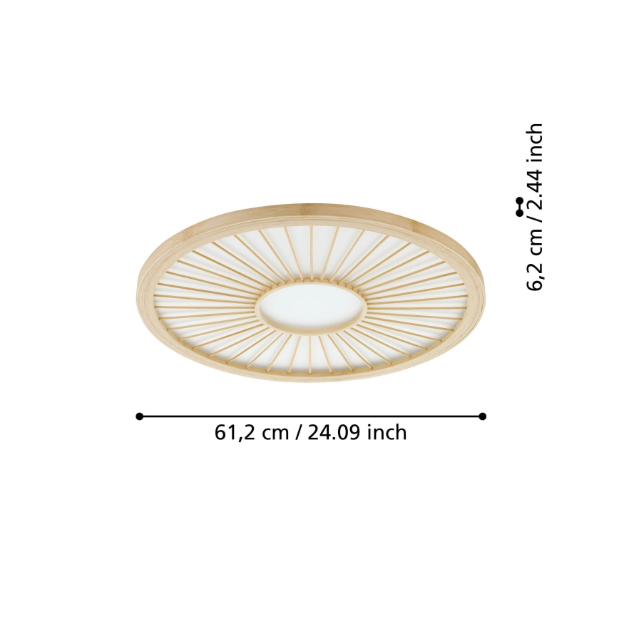 Eglo - LED Hämardatav laevalgusti LED/36W/230V 4000K beež