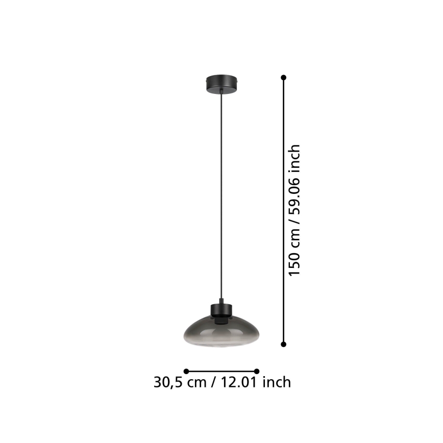 Eglo - LED Hämardatav lühter LED/5,4W/230V 2700K suitsune