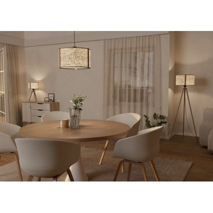 Eglo - Põrandalamp 1xE27/25W/230V beež