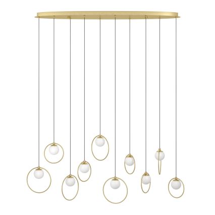 Eglo - LED Hämardatav lühter 10xLED/3W/230V 3000K kuldne
