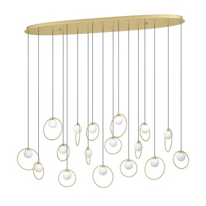Eglo - LED Hämardatav lühter 17xLED/3W/230V 3000K kuldne