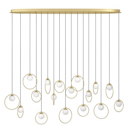 Eglo - LED Hämardatav lühter 17xLED/3W/230V 3000K kuldne