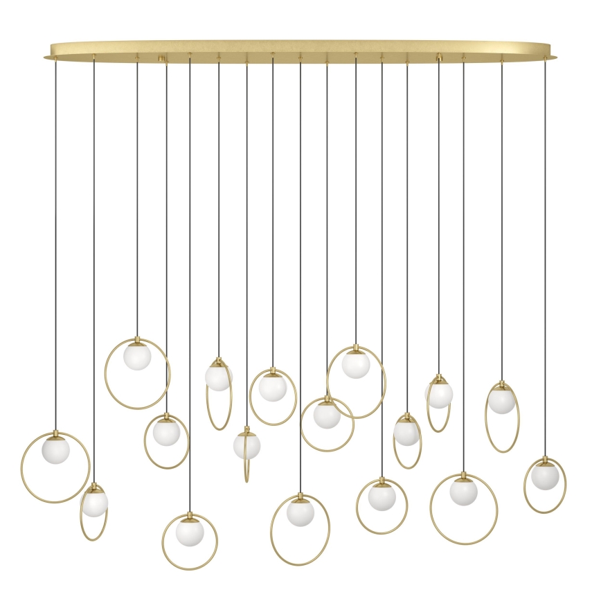 Eglo - LED Hämardatav lühter 17xLED/3W/230V 3000K kuldne