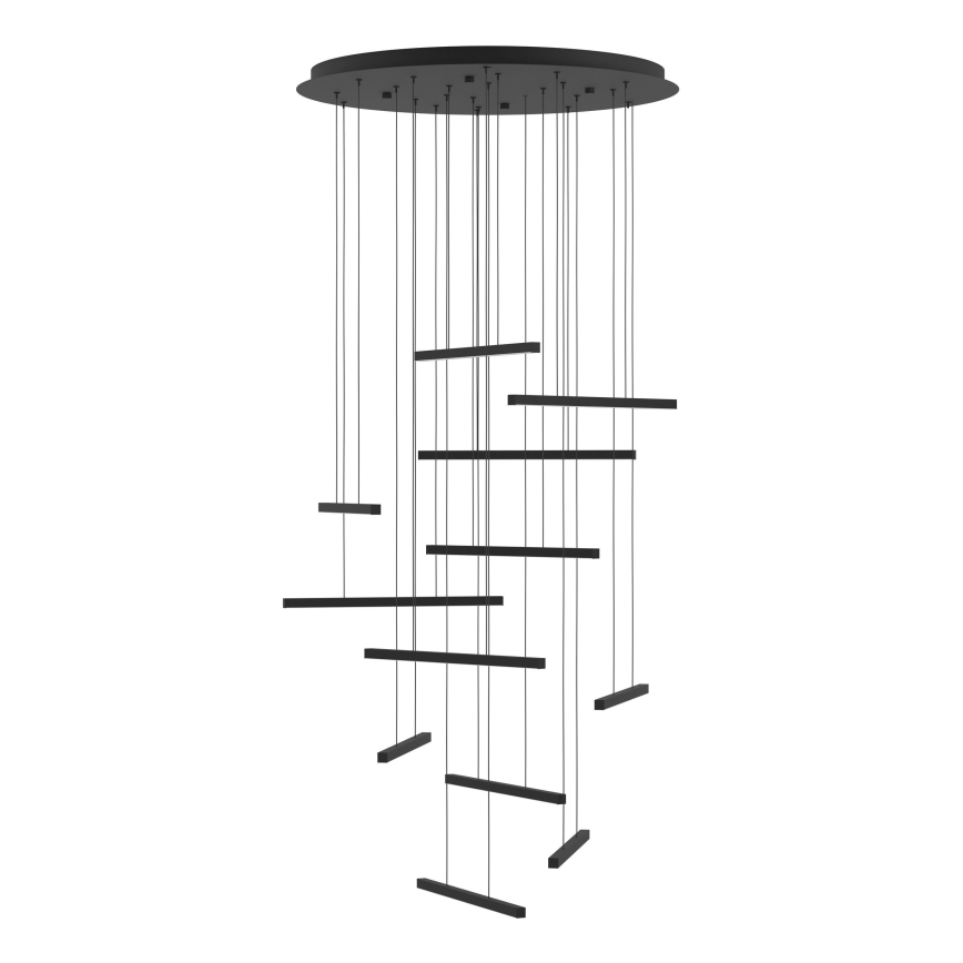 Eglo - LED Hämardatav lühter 12xLED/8,4W/230V 3000K must