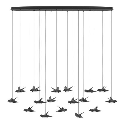 Eglo - LED Hämardatav lühter 17xLED/3W/230V 3000K must