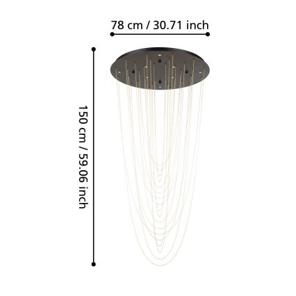 Eglo - LED Hämardatav laevalgusti 8xLED/4,2W/230V 3000K