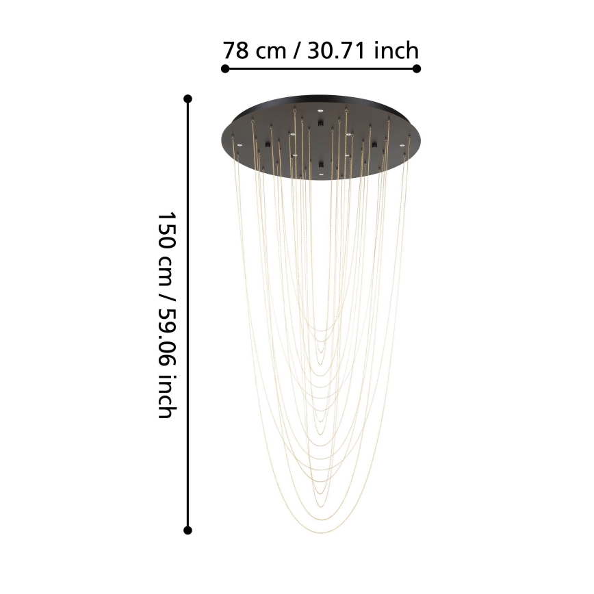 Eglo - LED Hämardatav laevalgusti 8xLED/4,2W/230V 3000K