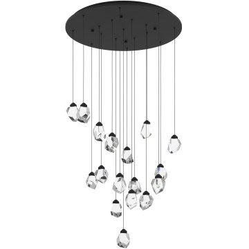 Eglo 390357 - LED Hämardatav lühter SINDICAT 17xLED/3W/230V must/läbipaistev