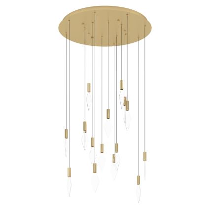 Eglo - LED Hämardatav lühter 16xLED/3,3W/230V 3000K d. 78 cm kuldne