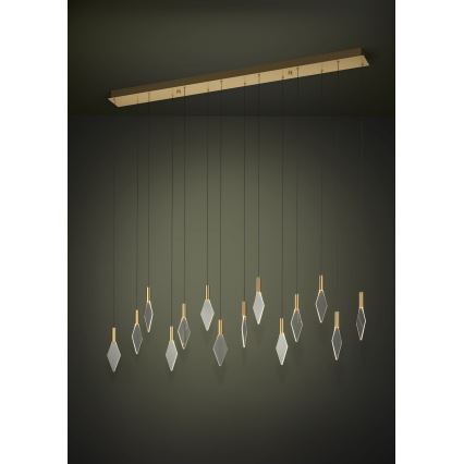 Eglo - LED Hämardatav lühter 14xLED/3,3W/230V 3000K kuldne