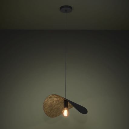 Eglo - Lühter 1xE27/40W/230V 53 cm must/kuldne