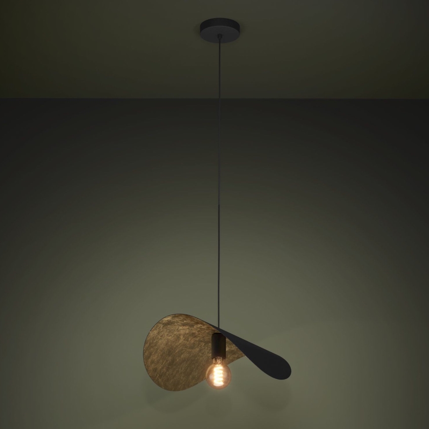 Eglo - Lühter 1xE27/40W/230V 53 cm must/kuldne