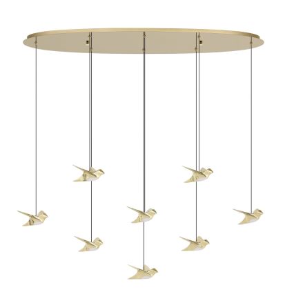 Eglo - LED Hämardatav lühter 8xLED/4,2W/230V 3000K kuldne