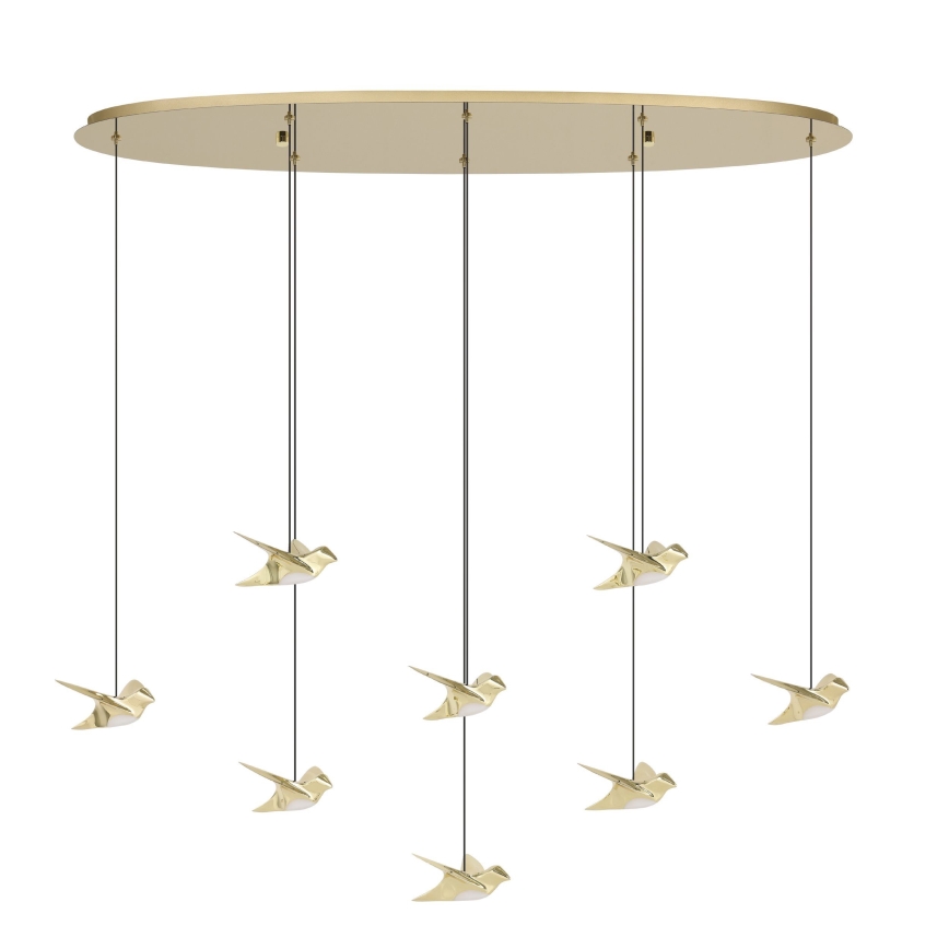Eglo - LED Hämardatav lühter 8xLED/4,2W/230V 3000K kuldne