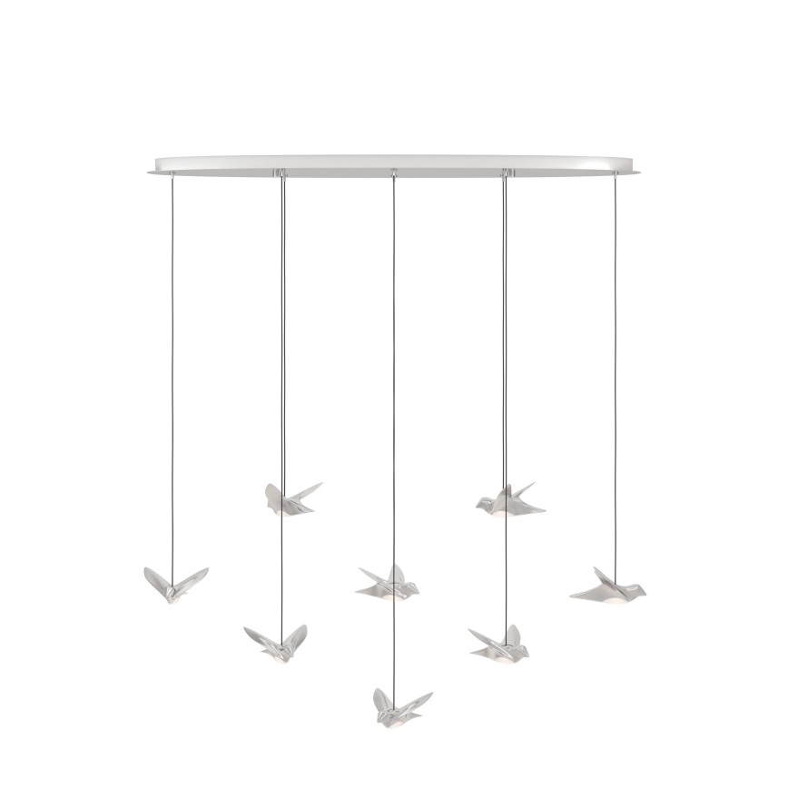 Eglo - LED Hämardatav lühter 8xLED/4,2W/230V 3000K läikiv kroom